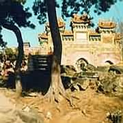 Three tower gate entrance to palace