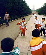 Play time after a visit to memorial, Heroes Of The Revolution