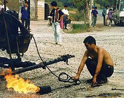 Local farmworkers often employed on local roadworks.