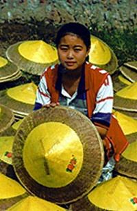 Colors of hats different in shops.