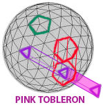 pink, tobleron, icosahedron