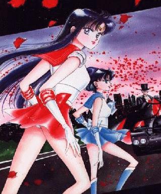 Manga Sailor Mars walking