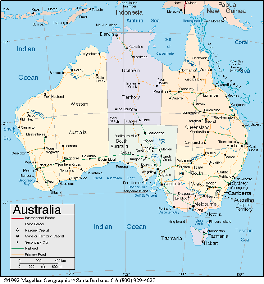 Map of Australia