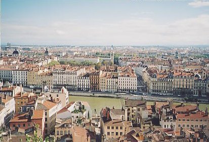 View from bedroom window, Lyon