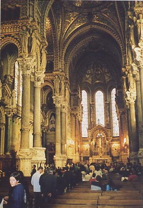 Inside Basilique Notre-Dame, Lyon