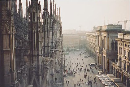 View from Duomo Cathedral, Milan