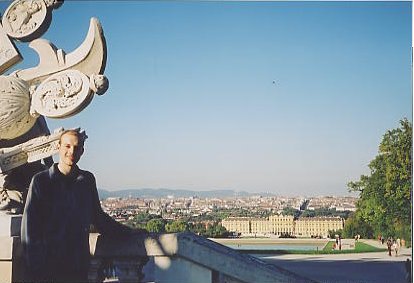 Me outside Schonbrunn Palace, Vienna