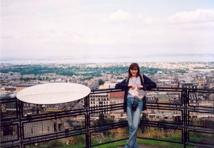 Elaine in Edinburgh Castle