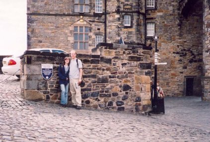 Elaine and I in Edinburgh Castle