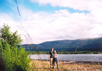 Walking around Loch Morlich