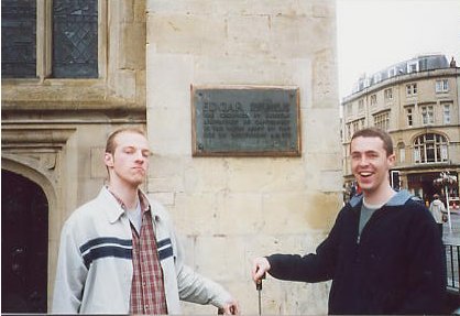 Edgar, King of All England (L) and the Archbishop of Canterbury (R), 973 AD. Photograph: Hairy-Assed Viking Photos R Us