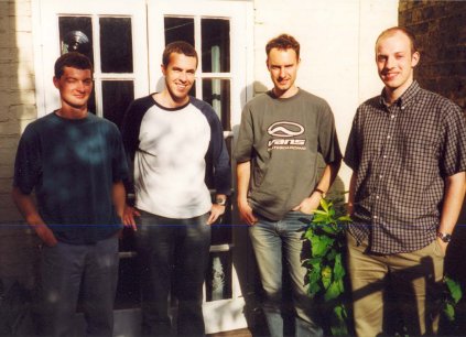 The back garden in Ainsworth Street: traditional group photo