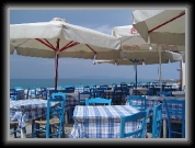 Tables and chairs at Heraklion * 684 x 504 * (99KB)