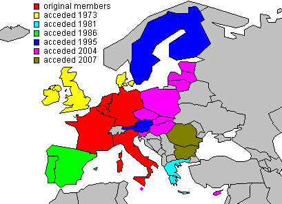 EU membership map