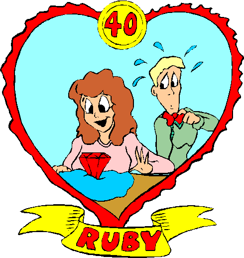 40th Wedding Anniversary - Ruby