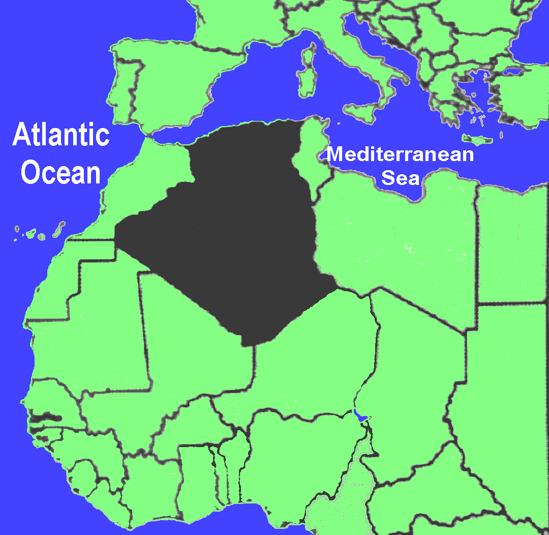 Map of Algeria