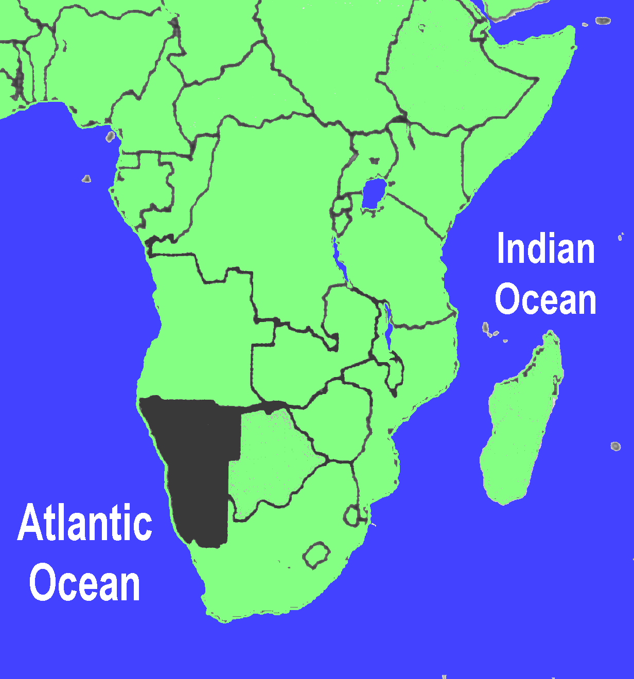 Map of Angola