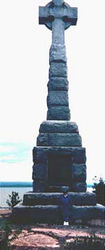 The Large Celtic Cross on the island