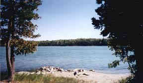 View of Lake Sholdice from my friend's cottage.