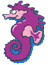 purple seahorse