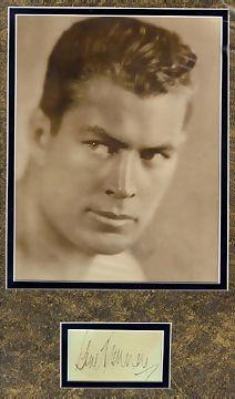 Gene Tunney's Portrait and Signature