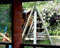 The play area from the wendy house