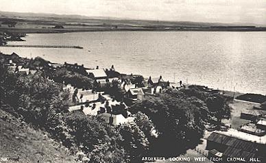 Looking down on the village.