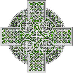 Cross of Celtic knots