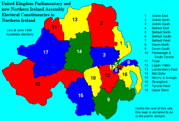 Northern Ireland Constituencies [13kB]