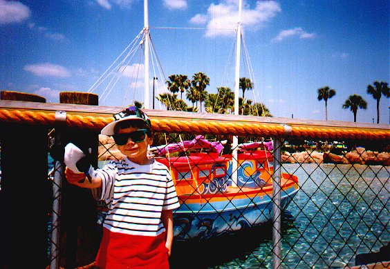 Sandy with Shamu Toy