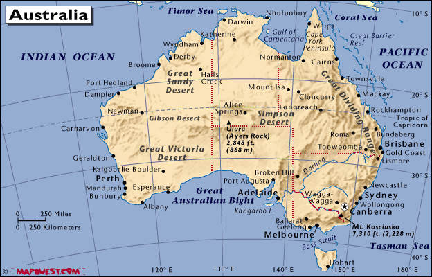 Map of Australia