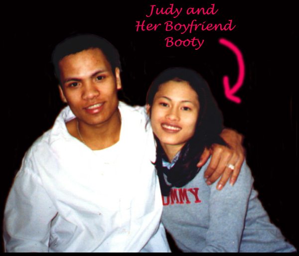 my youngest sister, Judy with her bf, Booty