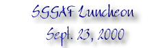 Luncheon, September 23, 2000