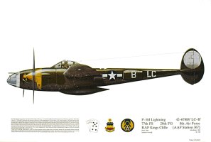 No 158, P-38J Lightning, 77FS, 20FG, USAAF