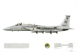 No 257, F-15C Eagle, 57FIS, USAF