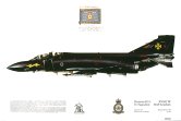 No333, Phantom FG.1, "Black Mike", 111 Sqn, RAF. - XV582,  Aircraft "M" - In Black Colours. A Fantastic Print of a wonderful Aircraft!