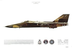 No 357, F-111E, 55TFS, USAF