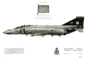 No 374, Phantom FGR.2, 74 Sqn RAF, click here to return to print range.