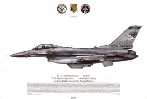 No 486, F-16C Fightning Falcon, 175 FS, SD ANG.