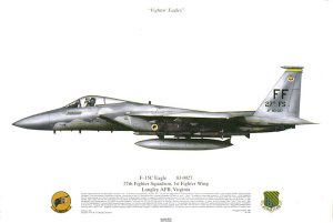 No 487, F-15C Eagle, 27FS, USAF.