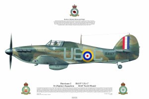 No 574, Hurricane I, 56 Sqn RAF.