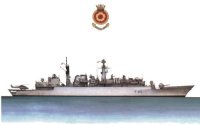 HMS Cumberland, postcard image