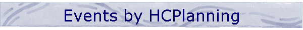 Events by HCPlanning