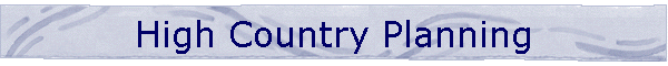 High Country Planning