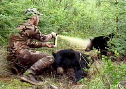 Real Video clip showing the Shotgun Pepper Spray in action