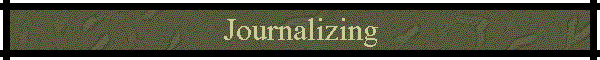 Journalizing