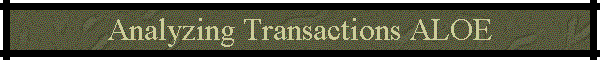 Analyzing Transactions ALOE