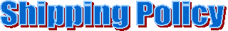 Shipping Policy 