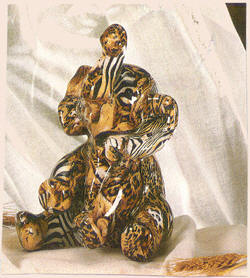 Order these irrisistible novelties to spruce up any room. These patchwork sculptures add an eloquent look with their Safarian decor.