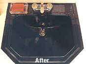 Perma-Glaze is a proprietary blend of polymer resins that can make virtually every fixture in the bathroom or kitchen look like new. Finishes can be matte or glossy and are available in any color. Perma Glaze restores worn and damaged fixtures and surfaces to their original luster in 3 to 4 hours.without removal, at a fraction of the replacement cost.